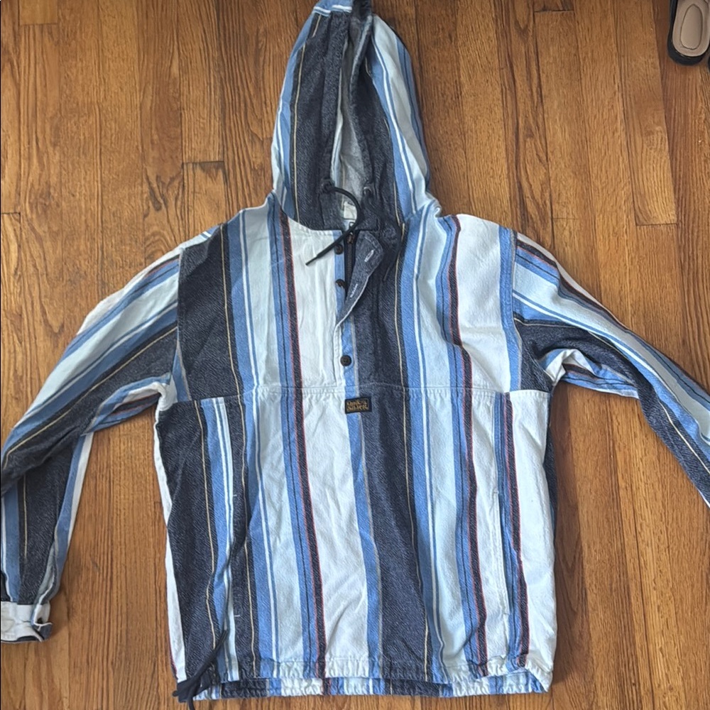 Quiksilver Denim and White Hoodie